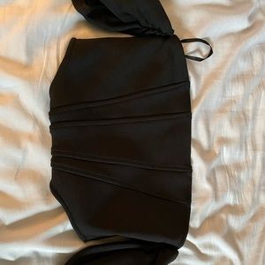 Boohoo corset top.